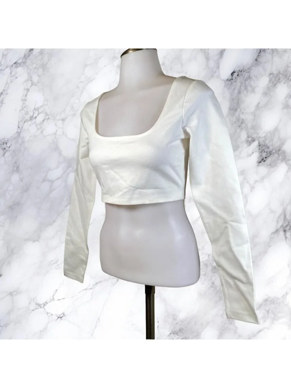 Lovers and Friends Devyn Crop Top in Ivory
